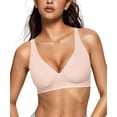 thumbnail image 1 of Bra OEAK Deep V para mujer, inalámbrica, cómoda, para flexiones, talla L, 1 of 8