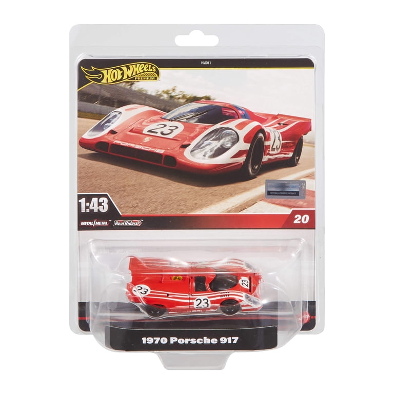 【Hot Wheels】限定 Porsche 917 Real Riders Hot Wheels Premium 1:43rd™ Scale Collectible Car, Gift for
