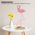 thumbnail image 3 of High Simulation Resin Flamingo Statue Figurine Collectible Ornament Art for Living Room Bedroom Girl Heart Desktop Decoration, 3 of 9