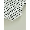thumbnail image 7 of hirigin Baby Boys Girls Romper, Long Sleeve Crew Neck Striped Fall Bodysuit for Casual Daily, 7 of 7