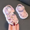 thumbnail image 6 of Girls Sandals Children Shoes Comfortable Flat Sandals Fashionable Toe Covering Children Toddler Shoes Beach Sandals Sandals for Girls(Color:Pink,Size:6.5), 6 of 7