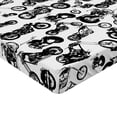 thumbnail image 2 of Ambesonne Black White Fitted Sheet, Models of Motorbike, Twin Size, Black White, 2 of 3