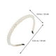 thumbnail image 4 of EeaseMX 2 accesorios para el cabello de niña, elegantes diademas con perlas, tocado de novia, 4 of 8