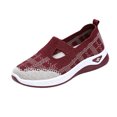 thumbnail image 3 of YOUYEDIAN Orthopedic Shoes for Women Fashion Slip On Round Toe Versatile Sport Comfy Sneakers Breathable Mesh Soft Casual Walking Shoes, 3 of 4