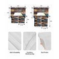 thumbnail image 5 of Vintage Wooden Swag Kitchen Curtains Sets for Windows 24 Inch Length, Farmhouse Retro Shabby Wood Short Window Curtain Panels Swags Valances and Tiers 3 Piece Set for Cafe/Dining Room, 5 of 5