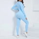 thumbnail image 2 of Monos de pierna delgada para mujer, traje de una pieza con cremallera, conjunto de Yoga de manga larga, ropa de entrenamiento de realce para gimnasio, monos para hacer ejercicio, ropa deportiva, 2 of 5