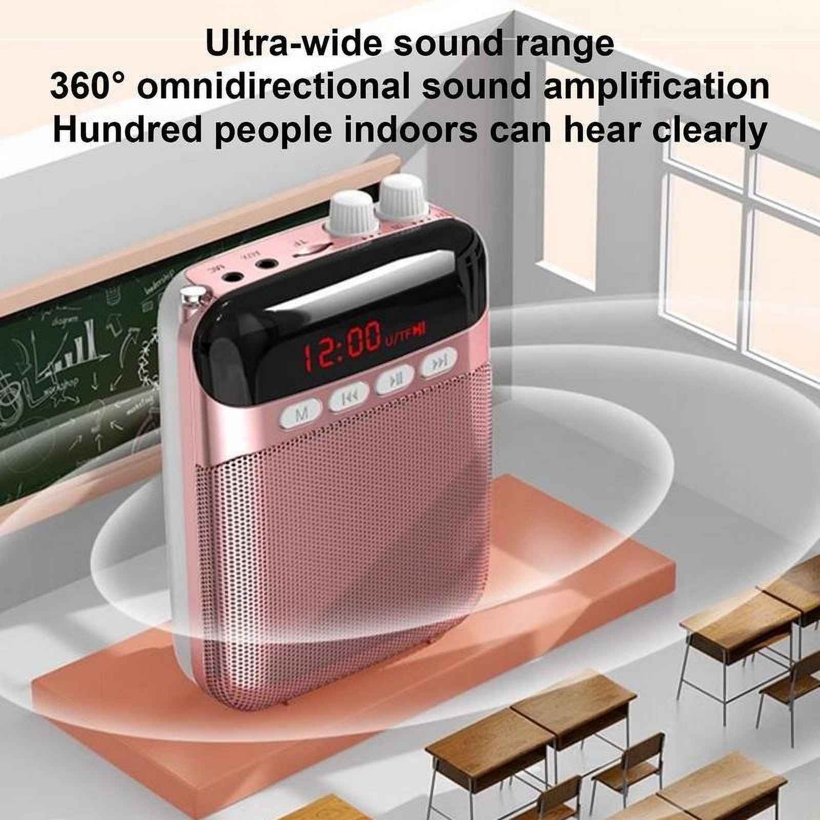 Rechargeable Voice Amplifier for Teachers Pa System Speaker with Clear Sound Long Battery Life ,Crystal-Clear Sound