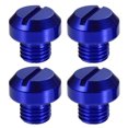 thumbnail image 1 of Unique Bargains Tornillos de tapón para orificio de espejo retrovisor de motocicleta Pernos de tornillo de espejo de manillar regulares M8x1.25 Azul 4 piezas, 1 of 7
