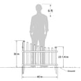 thumbnail image 4 of 30in H x 40in W (2 Panels) No Dig Zippity Ashley Corner Vinyl Picket Fence, Garden Fence Border, Decorative Fence For Garden, White Vinyl Panels for Backyard, Patio & Yard, ZP19007, 4 of 10
