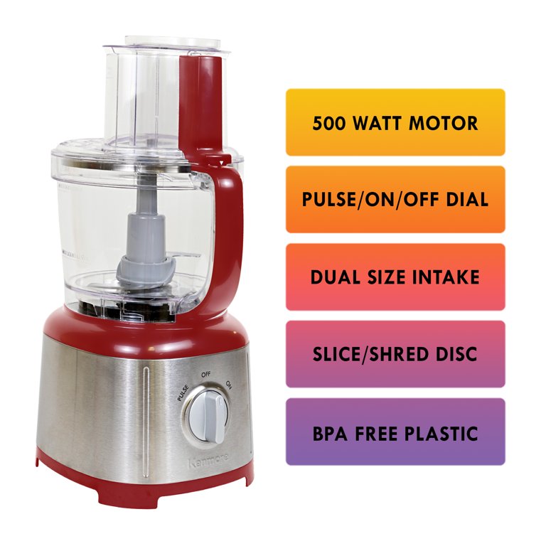 Kenmore 414302 11-Cup Food Processor - Red