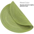 thumbnail image 3 of Round Placemats Set of 8 Washable 15 inch Round Table Mats Braided Non Slip Fabric Place Mats for Dining Table Indoor (Pea Green, 8), 3 of 9