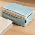 thumbnail image 4 of Travel Packing Organizers, 3 Piece Compression Packing Cubes for Travel, Lightweight Travel Compression Bags for Packing, Durable Suitcase Organizer Bags Set, Blue Fabric Clothing, 4 of 7