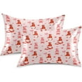 thumbnail image 2 of GZHJMY Valentine's Day Gnome Satin Pillowcase, Soft Breathable Silk Pillow Case with Envelope Closure for Hair and Skin, Standard Size 26 x 20 Inch Home Decor, 2 of 7