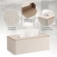 thumbnail image 5 of Fashion Leather Tissue Box - Pearl White - 25*13.5*10.5cm - 1pc, 5 of 5