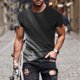 thumbnail image 2 of Camisetas de Manga Larga para Hombres Imprimir Fallow Cuello Redondo Camiseta, Moda Casual Manga Corta Mezcla de Algodón/Lino, 2 of 9