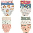 thumbnail image 4 of B&Q's 12-Pack Cotton Briefs for Toddler Girls and Kids | Sizes 2T-7T | Soft and Cozy Underwear Essentials, 4 of 5