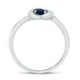 thumbnail image 5 of 14k White Gold Round Sapphire Heart Ring, 5 of 6