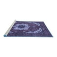 thumbnail image 2 of Ahgly Company Machine Washable Indoor Rectangle Persian Blue Traditional Area Rugs, 6' x 9', 2 of 4