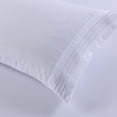 thumbnail image 3 of JML 4 Piece King Bed Sheet Set, Soft Brushed Microfiber Soild Bed Sheet, White, 3 of 6