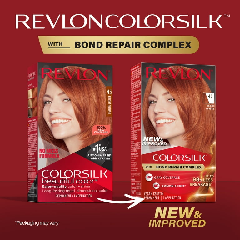レブロンNEXTGEN31cm Revlon ColorSilk Permanent Hair Color, Bond Repair Complex