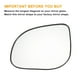 thumbnail image 3 of Reemplazo de vidrio de espejo retrovisor izquierdo del lado del conductor Unique Bargains, vidrio blanco no calefaccionado, se adapta a Hyundai I10 2011-2013, 3 of 6