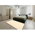 thumbnail image 4 of Ahgly Company Indoor Square Contemporary Golden Blonde Gold Area Rugs, 7' Square, 4 of 6