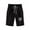 Black, variant on Shorts For Girls Kids Drawstring Elastic Waist Shorts Casual Solid Color Letter Print Knee Length Shorts With Pockets Versatile Pants Size 3-4 Years