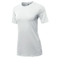 thumbnail image 2 of A2Y Women's Basic Solid Premium Cotton Short Sleeve Crew Neck T Shirt Tee Tops White S, 2 of 6