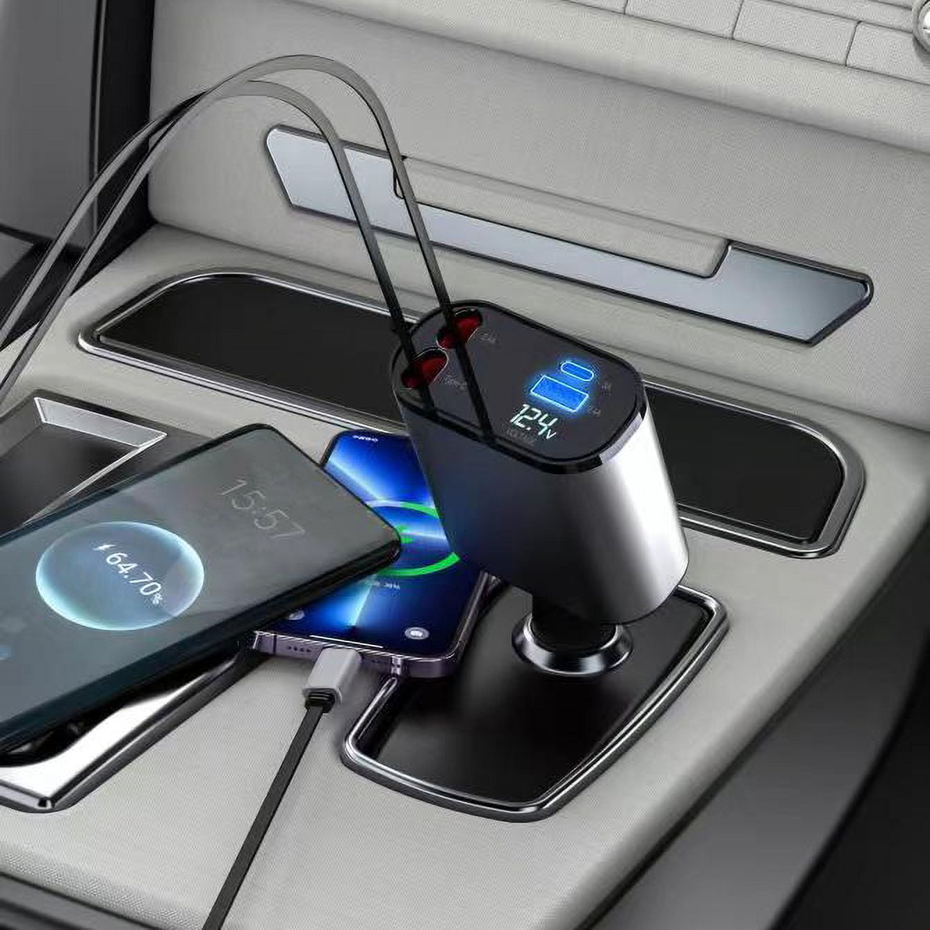 Suonee Smartphone 4 in 1 Retractable Car Charger