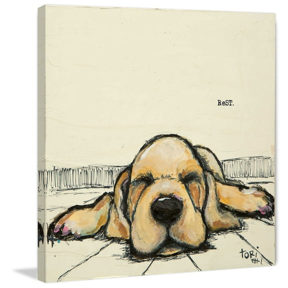 Marmont Hill "Rest" by Tori Campisi Painting Print on Wrapped Canvas