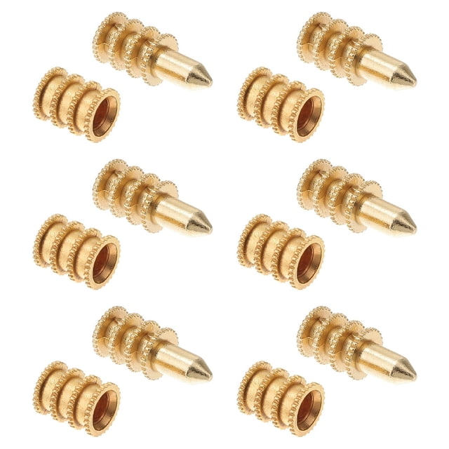 LEEYNEER 20 Pcs Copper Sets Alignment Pin Table Leaf Pin Dowel Aligner Sturdy Table Connectors Tabket Table Bolt Connector