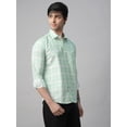 thumbnail image 5 of TryBuy Mediterranean Checked Men's Shirt, Full Sleeves Regular Fit Casual Shirts, Sizes XL, 5 of 9