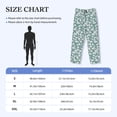 thumbnail image 2 of Salouo Gouache Flowers Print Pajama Pants for Men, Lounge Pants Elastic Waistband Casual Men's sleepwear Loungewear Sleep Pajama Pant -XX-Large, 2 of 7