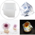 thumbnail image 3 of Creativo oblicuo boca geometría espejo silicona DIY noche luz cristal hecho a mano vela para escritorio Oficina ornamento 85x85x70mm perfecl Molde de silicona, 3 of 8
