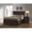 Dark Cocoa - 4-Piece, variant on Kauffman 4-piece Queen Bedroom Set Washed Taupe