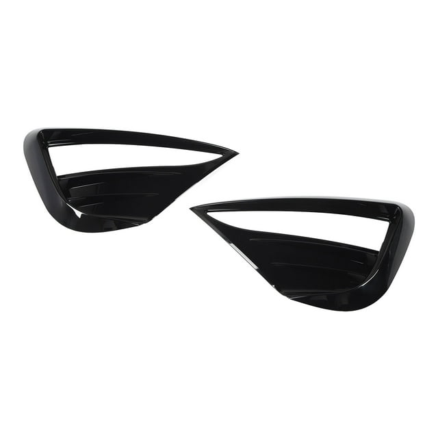 Eyebrow Cover Trim, Glossy Black Car Fog Light Cover for Model Y 2019 To 2023