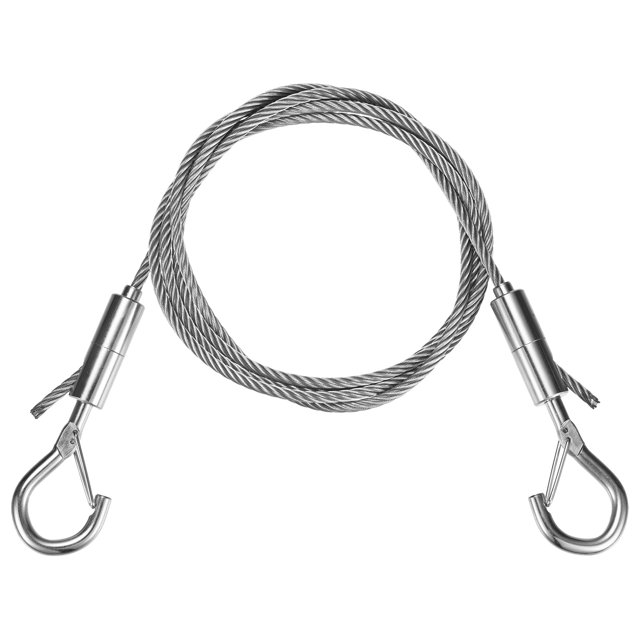 Uxcell Fil de Suspension Réglable Lot de 1, 4.9 Pieds x 0.16 Pouces( L x Dia ) Fil de Suspension pour Miroir, Kit de Fil de Suspension pour Cadre Photo
