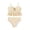 Beige, variant on Ticikt Girl's 2 Piece Tankini Swimsuit with Metal Decoration Textured Twist Front Ruched Ruffle Bikini Set Bathing Suits,Color:Purple,Size:5-6 Years