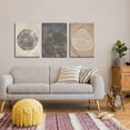 thumbnail image 5 of 3Pcs Framed Tree Ring Canvas Wall Art Print Pastel Gray Wood Spirals Picture Nature Abstract Drawings Poster Modern Minimalist Wall Decor for Living Room Bedroom Home Office 12"x16"x3, 5 of 6