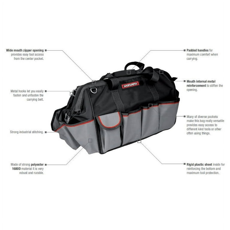 KAPAS 21 inch Wide Large Soft Multi-Functional Heavy Duty Tool Bag