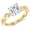Yellow Gold, variant on 2.13 Carat LAB GROWN DIAMOND Twisting Infinity Gold & Split Shank Pave Set Princess Cut Diamond Engagement Ring (E-F Color VS2-SI1 Clarity 2 Ct Center) Platinum Size: 9