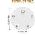 thumbnail image 3 of 4 Pack Joint de Remplacement en Silicone pour Réservoir de Toilette Standard, Joint de Réservoir de Toilette 3 Pouces Compatible, Pièces de Réservoir de Toilette, 3 of 5