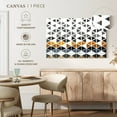 thumbnail image 4 of Elephant Stock Triangle Geometric Patterns Wall Art - Horizontal Canvas Wall Art - Living Room Wall Decor - Abstract Canvas - White And Gray Decor - 45" x 30", 4 of 4