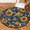 Multicolour 4, variant on CURLYOOT Round Rug 3ft Alpaca Cactus Area Rug, Washable Circle Mat Non Slip Floor Carpet Mat, Cute Llama Soft Indoor Rugs for Entryway Living Room Dining Room Bedroom