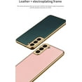 thumbnail image 4 of case for Galaxy S22+ Case, Galaxy S22 Plus Case, Ultra-Thin Samsung S22+ Electroplated Leather Soft Shell Designed for Samsung S22 Plus S22+ Case, Emerald Green, 4 of 10