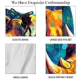 thumbnail image 4 of luoweisi Men's Beach Shorts Quick Dry Swim Trunks with Mesh Lining Abstract Rhinoceros XL, 4 of 5