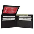 thumbnail image 2 of RFID Blocking Men's Premium Genuine Leather Flap Up ID Slim Bifold Wallet RFID P 53 (C), 2 of 17