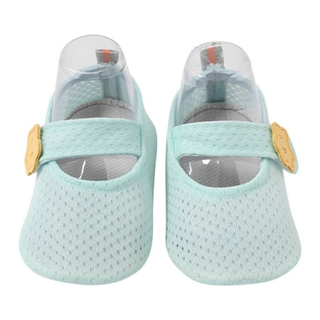 

QIANGONG Toddler Shoes Toddler Shoes Cartoon Soft Soled Non Slip Socks Baby Floor Shoes Socks (Color: Green Size: 6 )