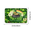 thumbnail image 3 of Ovzne Saint Patrick's Day Carpet Three Sizes Faux Wool Entry Door Mat Bathroom Non Slip Mat Cartoons Pattern Saint Patrick's Day Decoration On Clearance, 3 of 6