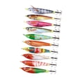 thumbnail image 1 of Anzuelos luminosos de calamar, Señuelos de pesca, anzuelos de pesca profesionales , anzuelos de calamar para pesca al aire libre, 10 Uds., 1 of 9